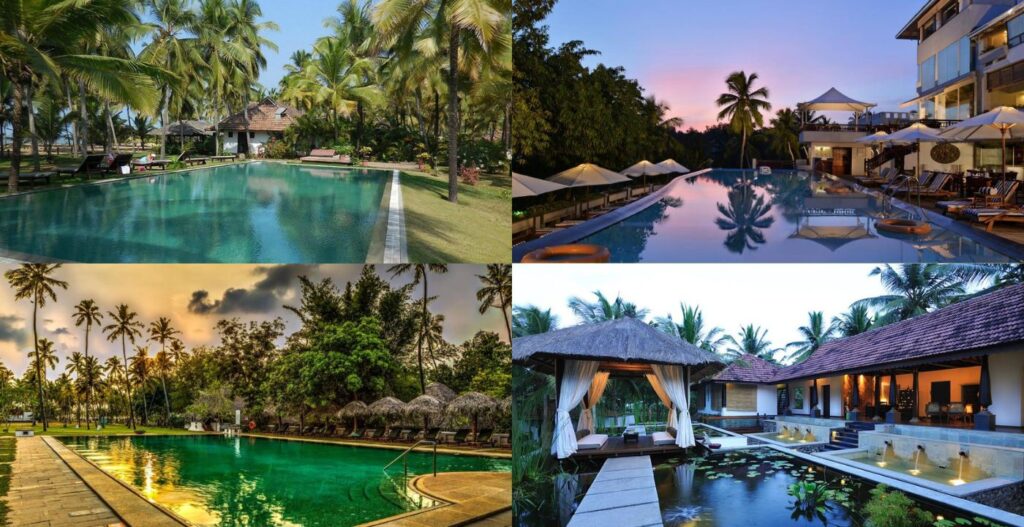 Beach Hotels in Kerala, Niraamaya Retreats Surya Samudra, Marari Beach Resort (CGH Earth), Turtle on the Beach, Kanan Beach Resort