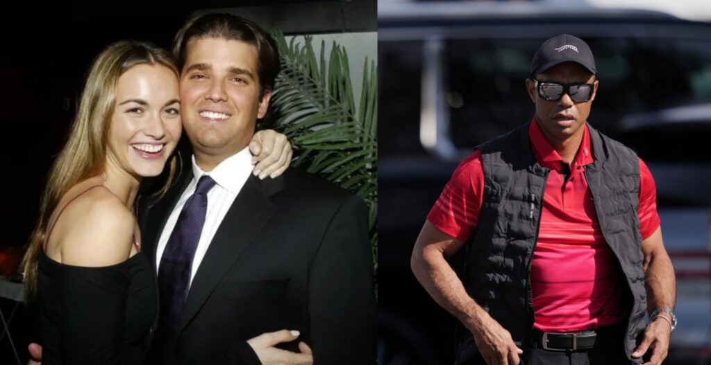 Vanessa trump with Donald Trump Jr. First Appearance of Tiger Woods and Vanessa Trump Surfaces